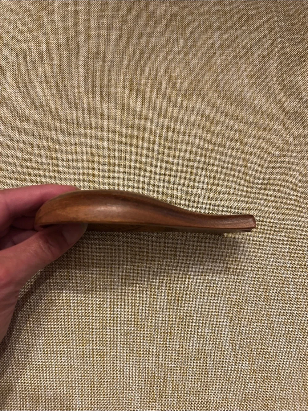 Wooden Monkey Pod Pineapple Spoon - Brown Hand-Carved Spoon/ Trinket dish